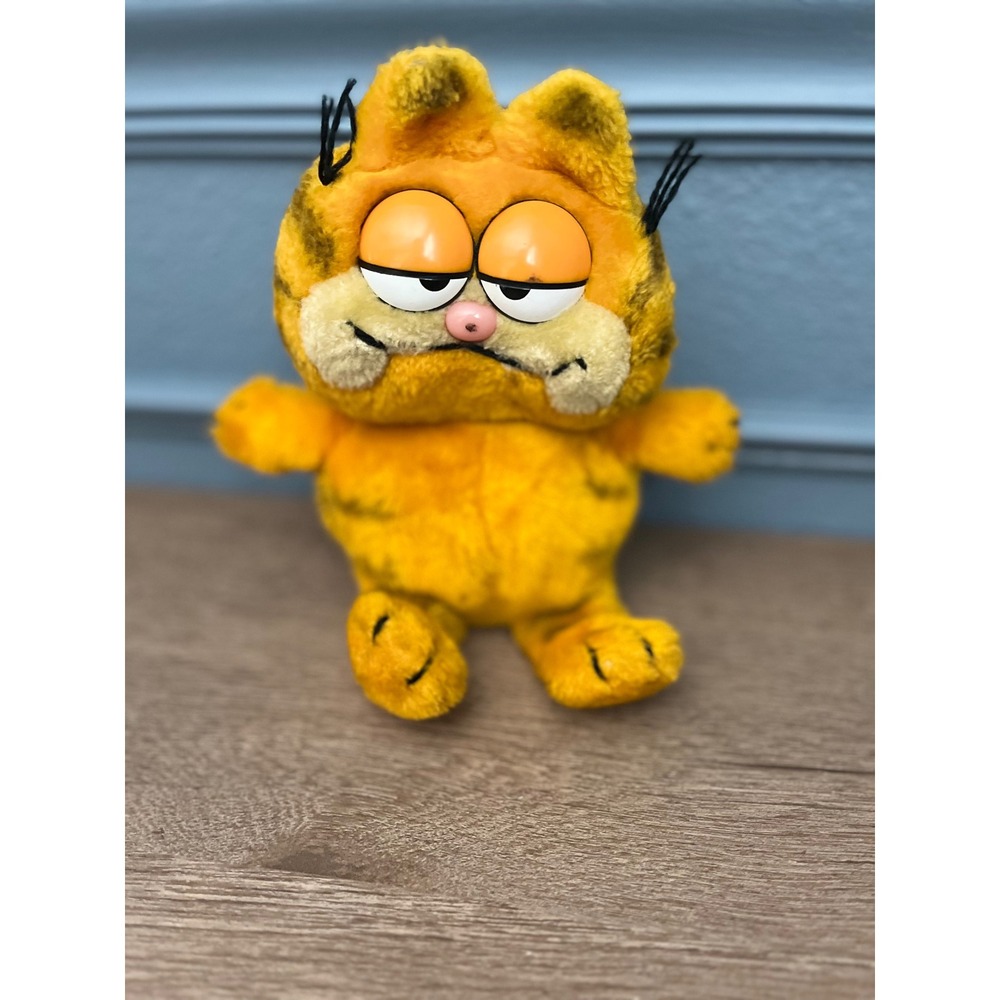 Vintage Garfield Plush Fun Farm 1981 Dakin Orange Cat Stuffed‎ Animal Toy 8"